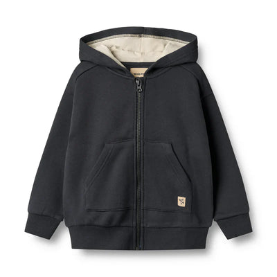 Sweatshirt Zip Francis | Navy | Wheat Kids