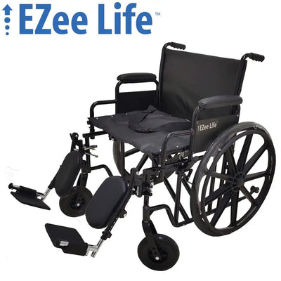 Fauteuil Roulant Robuste 24" Bariatrique - Capacité 500 lb - EZee Life - CH1095
