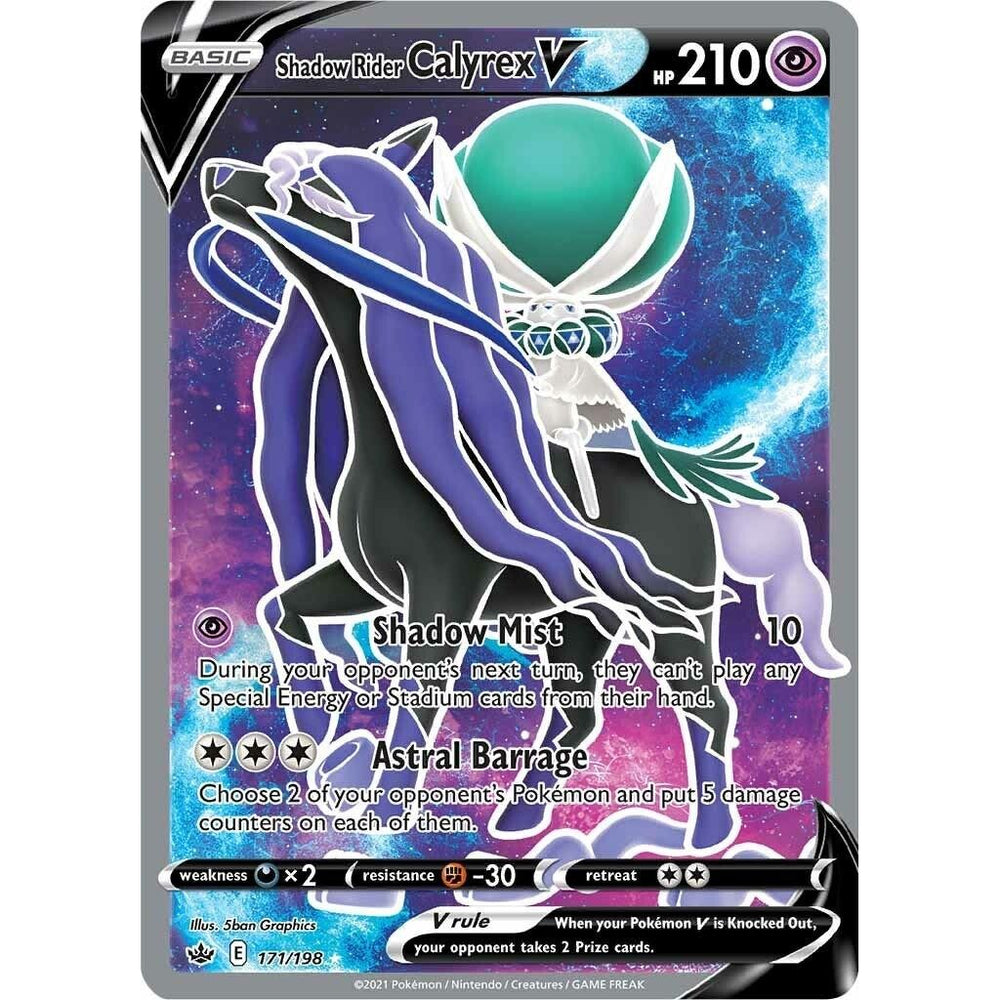 Shadow Rider Calyrex V (Full Art) (171/198) (SWSH06)