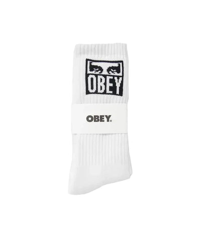 Chaussettes Obey 'Eyes Icon' - Blanc