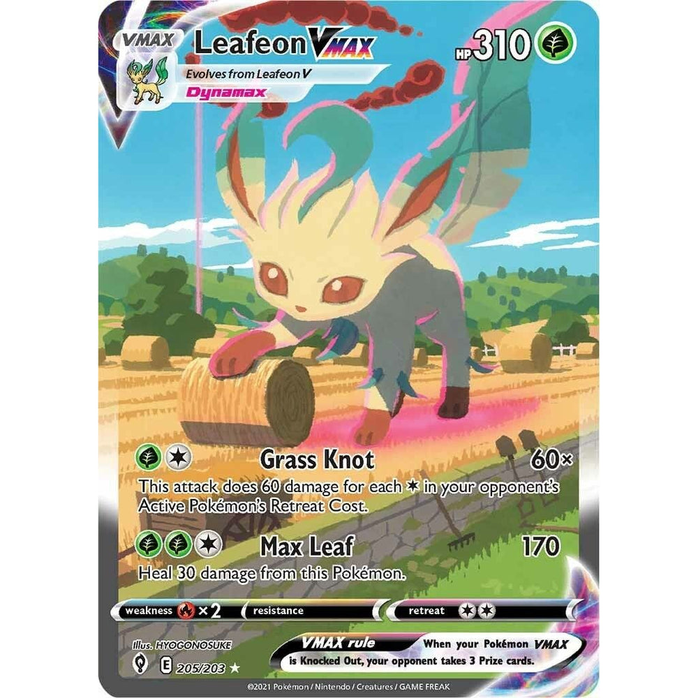 Leafeon VMAX (Alternate Art Secret) (205/203) (SWSH07)