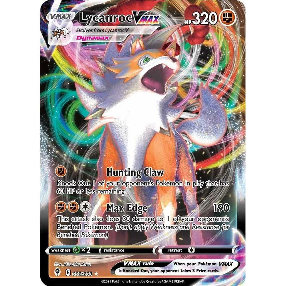 Lycanroc VMAX (092/203) (SWSH07)