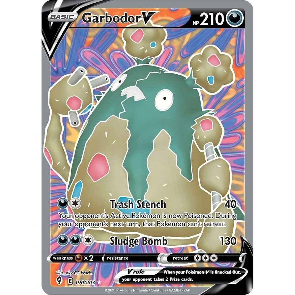 Garbodor V (Full Art) (190/203) (SWSH07)
