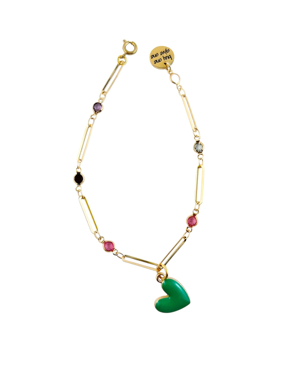 Heart Pop Bracelet - Minty