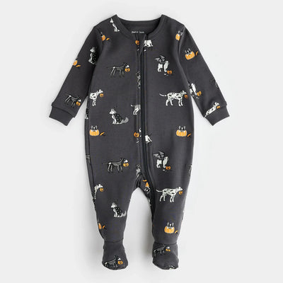 Combinaison-dormeuse "Howl-oween Print on Asphalt" | Petit Lem