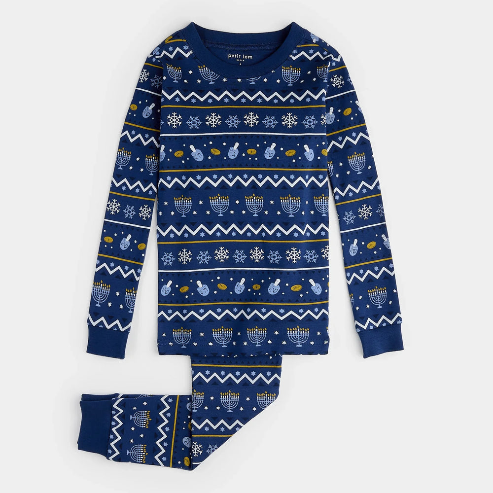Ensemble pyjama Hanoucca Petit Lem à motif Fair Isle | Petit Lem