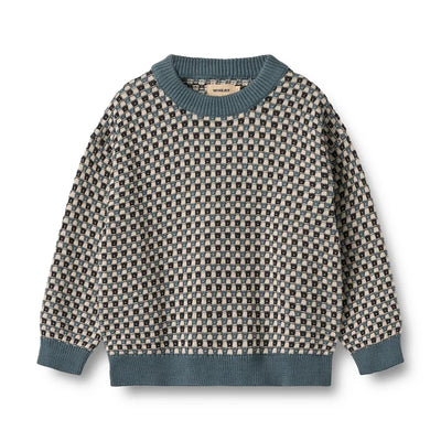 Jaquard Pullover Flores | Stormy Weather | Wheat Kids
