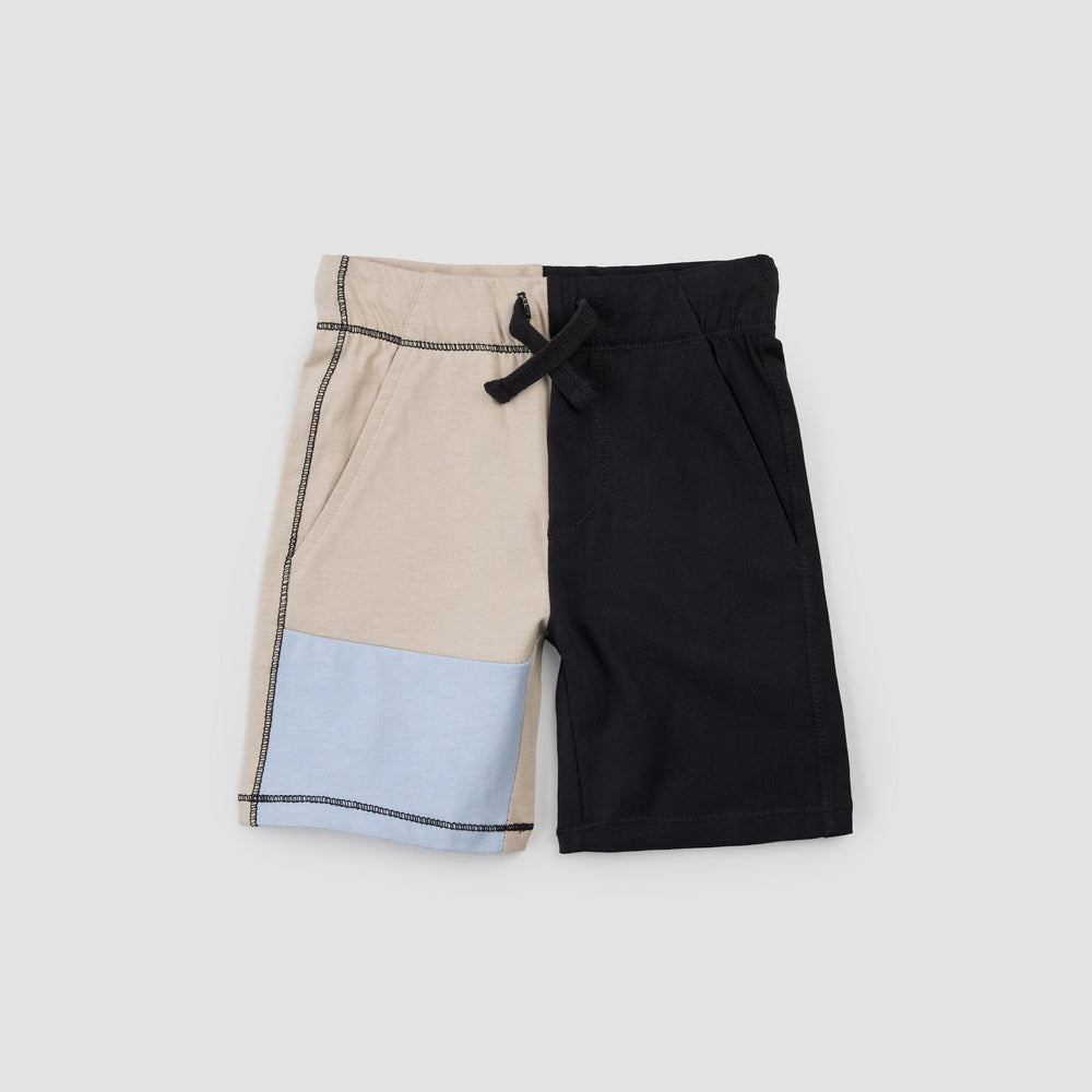 Colourblock Shorts | Taupe | Miles the Label