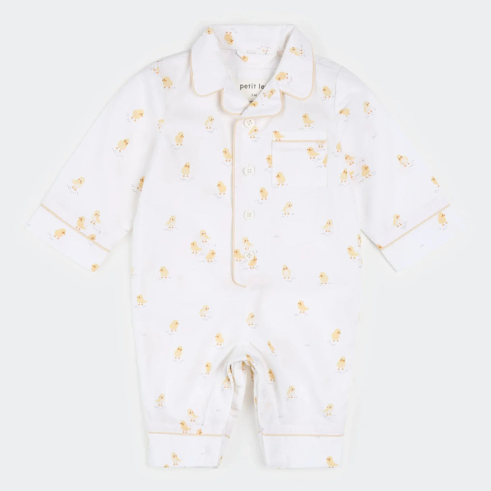 Combinaison-Pyjama en Popeline | Petits Poussins | Petit Lem