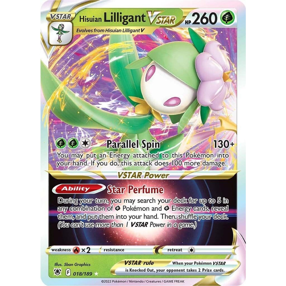 Hisuian Lilligant VSTAR (018/189) (SWSH10)