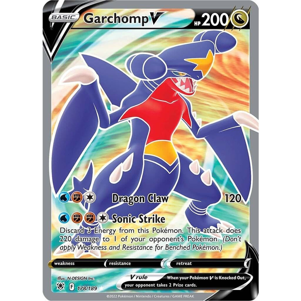 Garchomp V (Full Art) (178/189) (SWSH10)