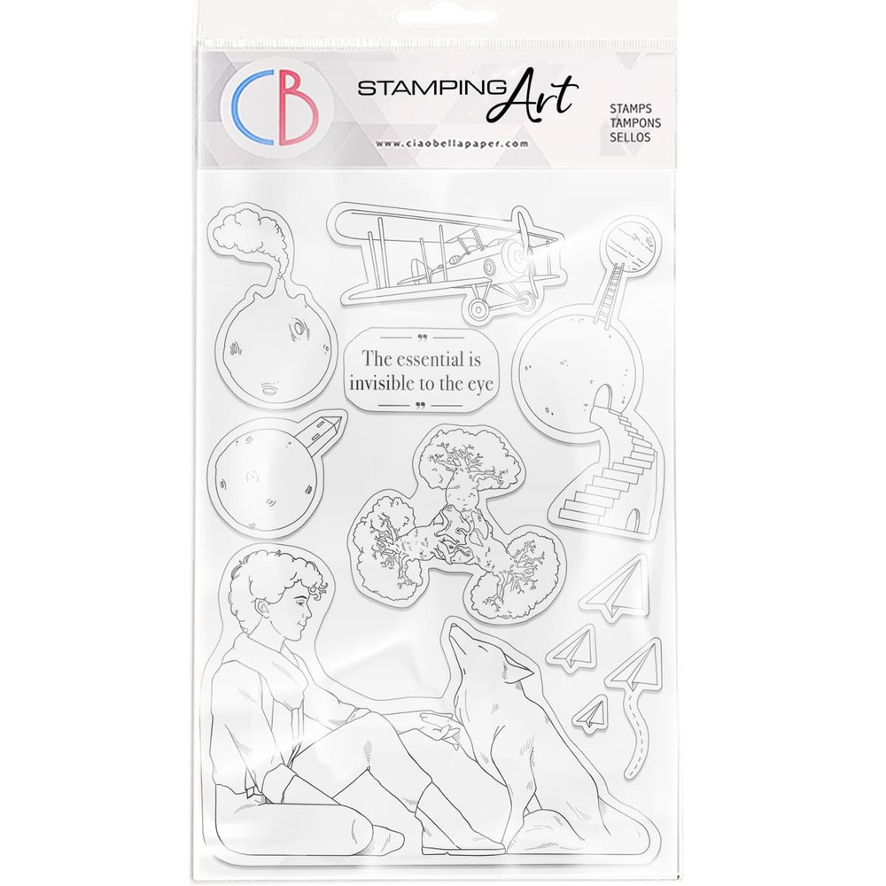 Ciao Bella Clear Stamp Set 6"x8" The Essential is Invisible — Ecstasy Crafts