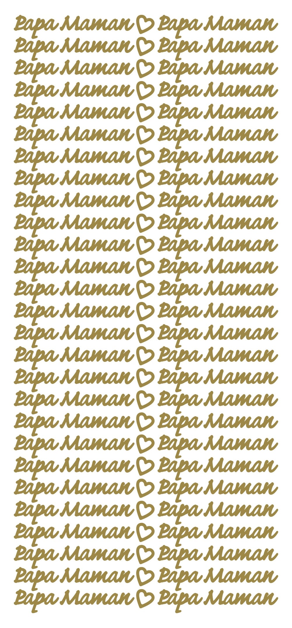 Autocollants à décoller – Papa Maman