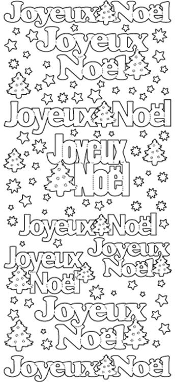 Stickers à décoller - Joyeux Noël