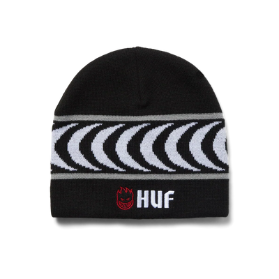 Tuque HUF x Spitfire Skull - Noir