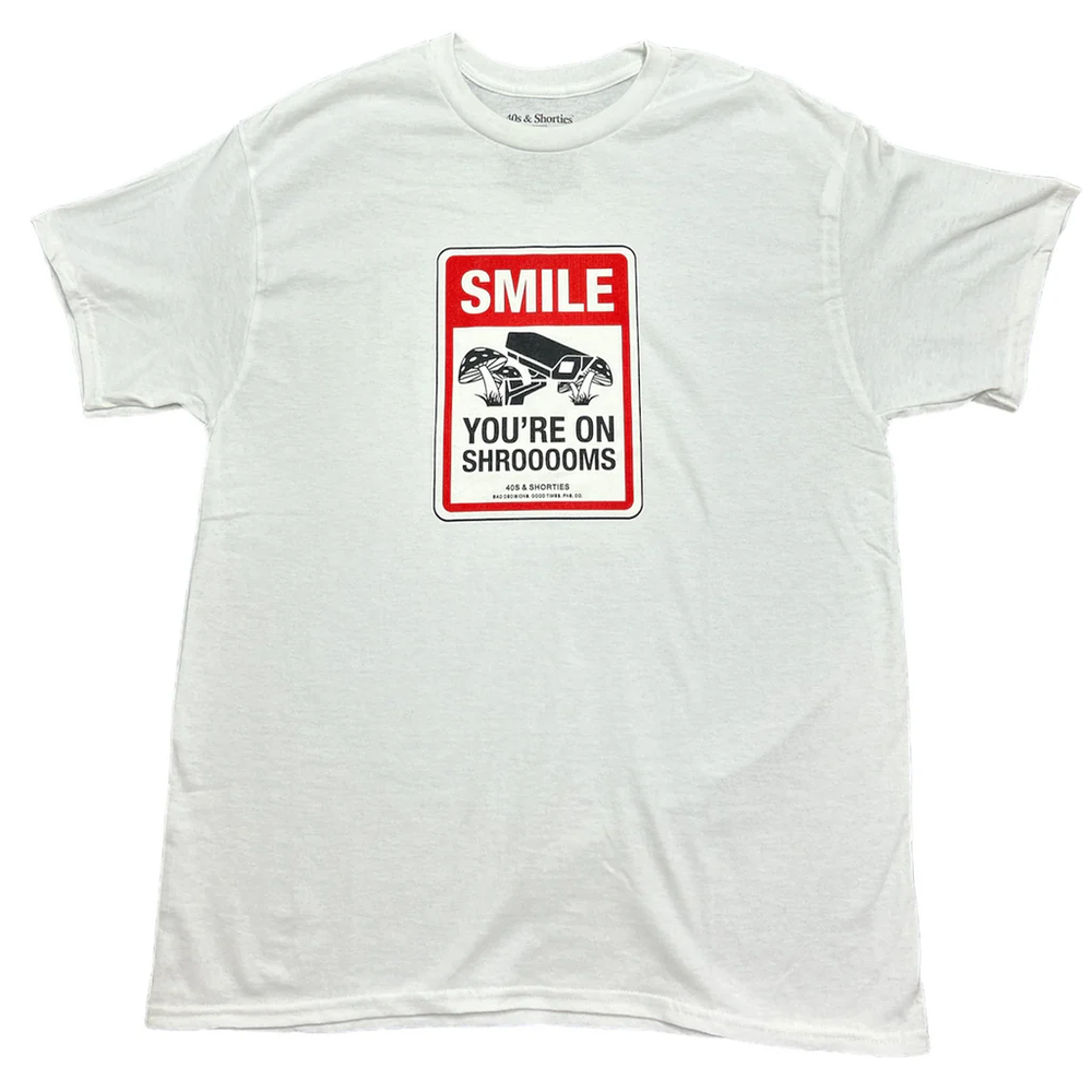 40’s & Shorties T-shirt 'Smile' - Blanc