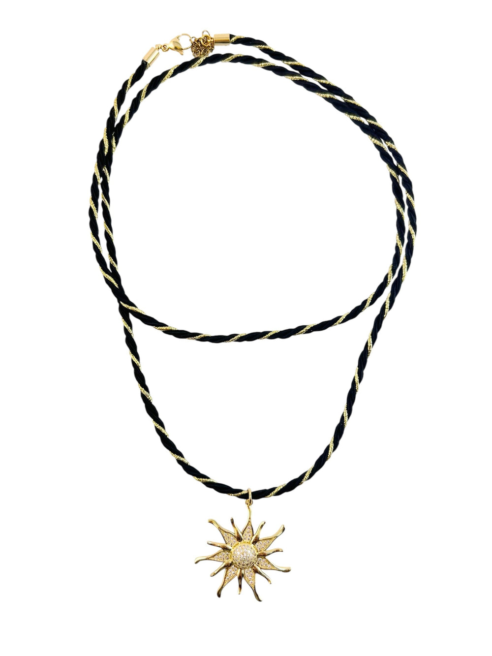 Sparkling Sun Cord Necklace