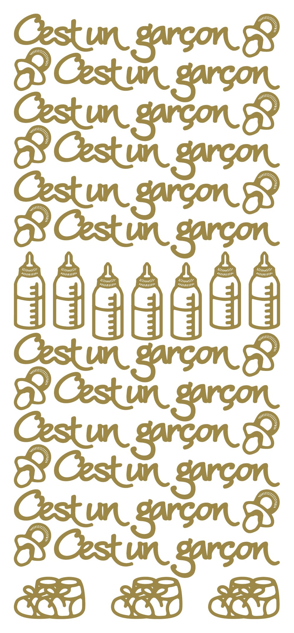 Autocollants Peel Off - C'est un garçon