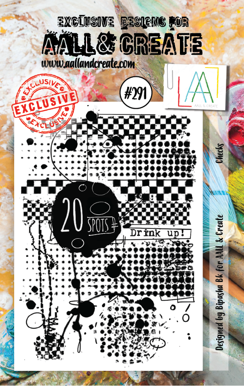 AALL and Create Lot de tampons - 291 - Carreaux