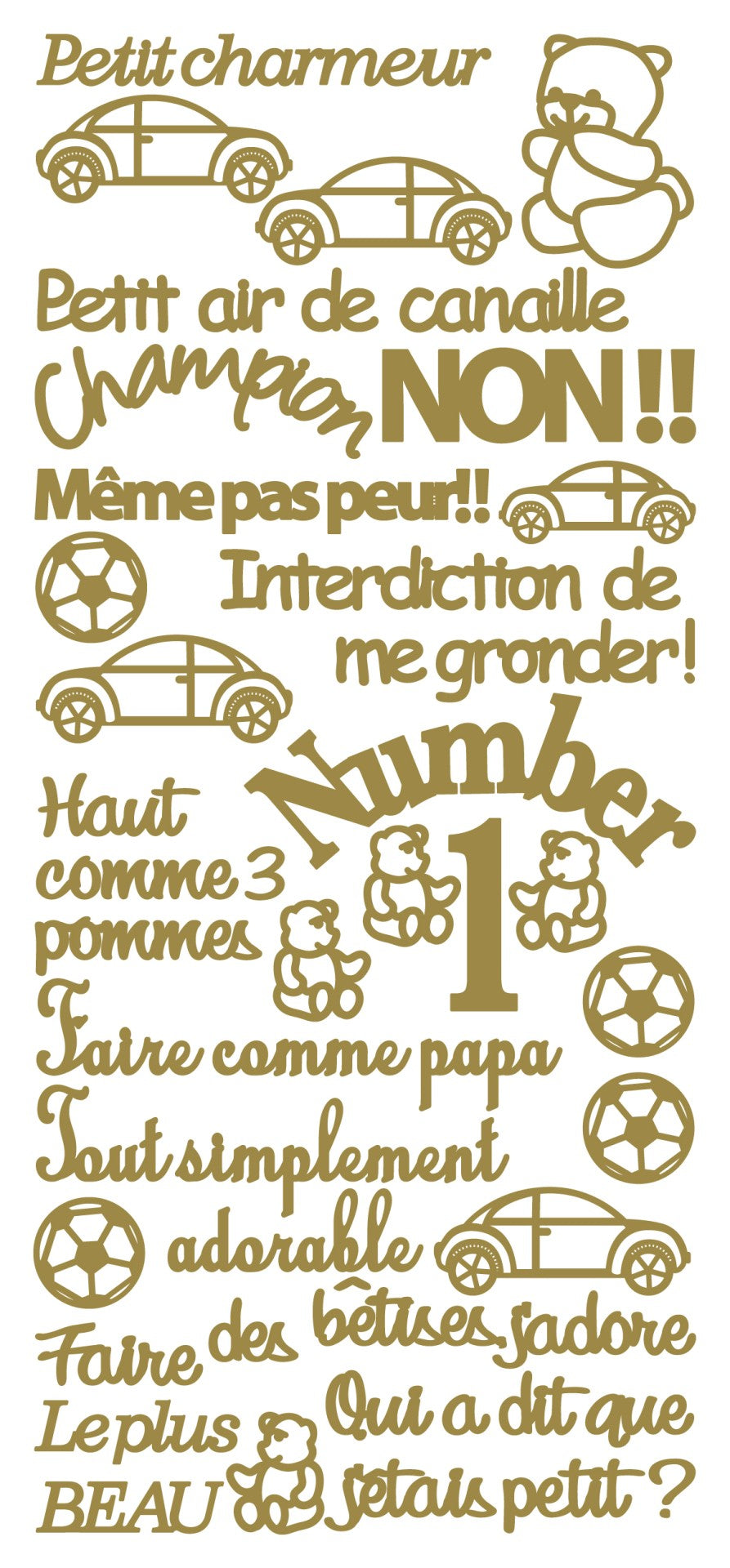 Peel Off Stickers - Petit Charmeur