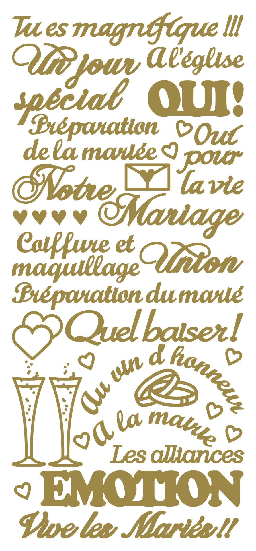Peel Off Stickers - Tu es Magnifique