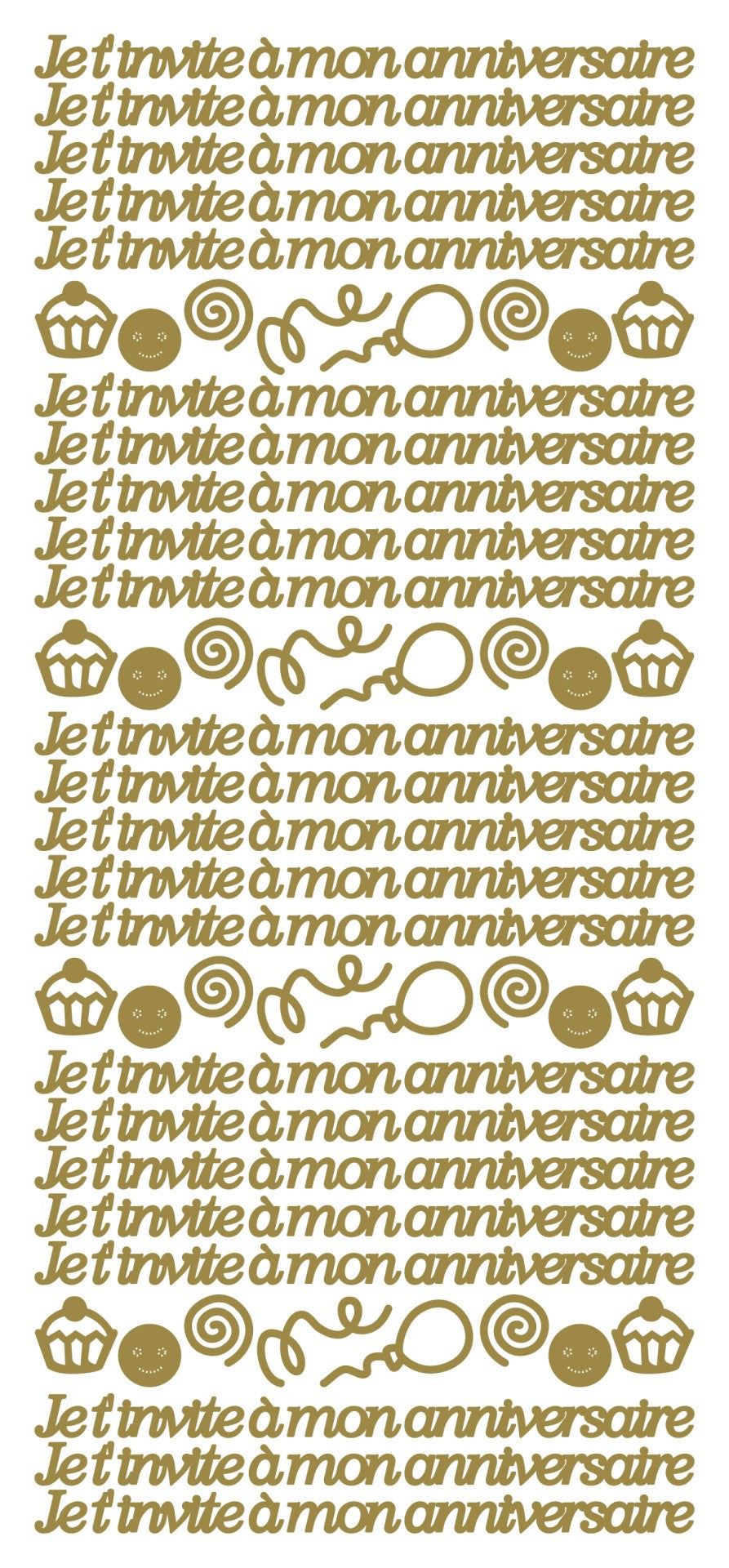 Peel Off Stickers - Je t' invite