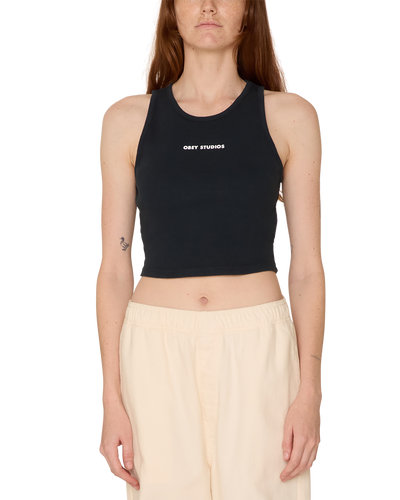 Débardeur Court Obey 'Studios Mini Bold' - Noir (Pour femmes)