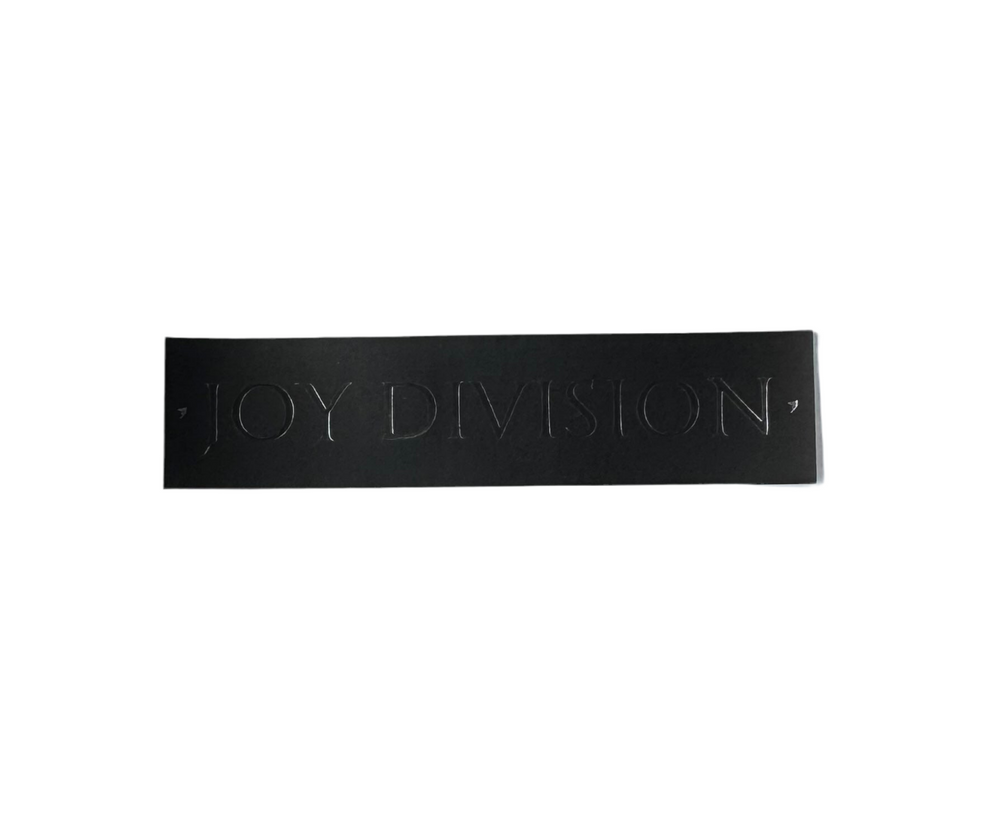 Autocollant 'Joy Division Scripted' - Noir