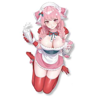 Z7: Moosabean Strawberry (Cream Scented) Sticker
