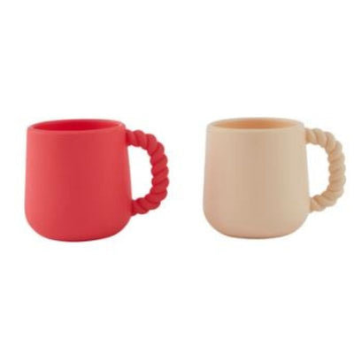 Mellow Cup - Lot de 2 - Rouge cerise / Vanille