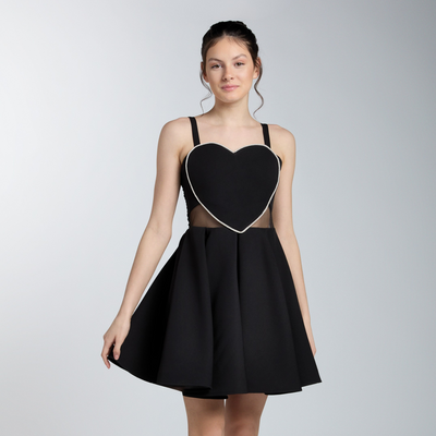 Jolie Robe Habillée Cœur pour Fille