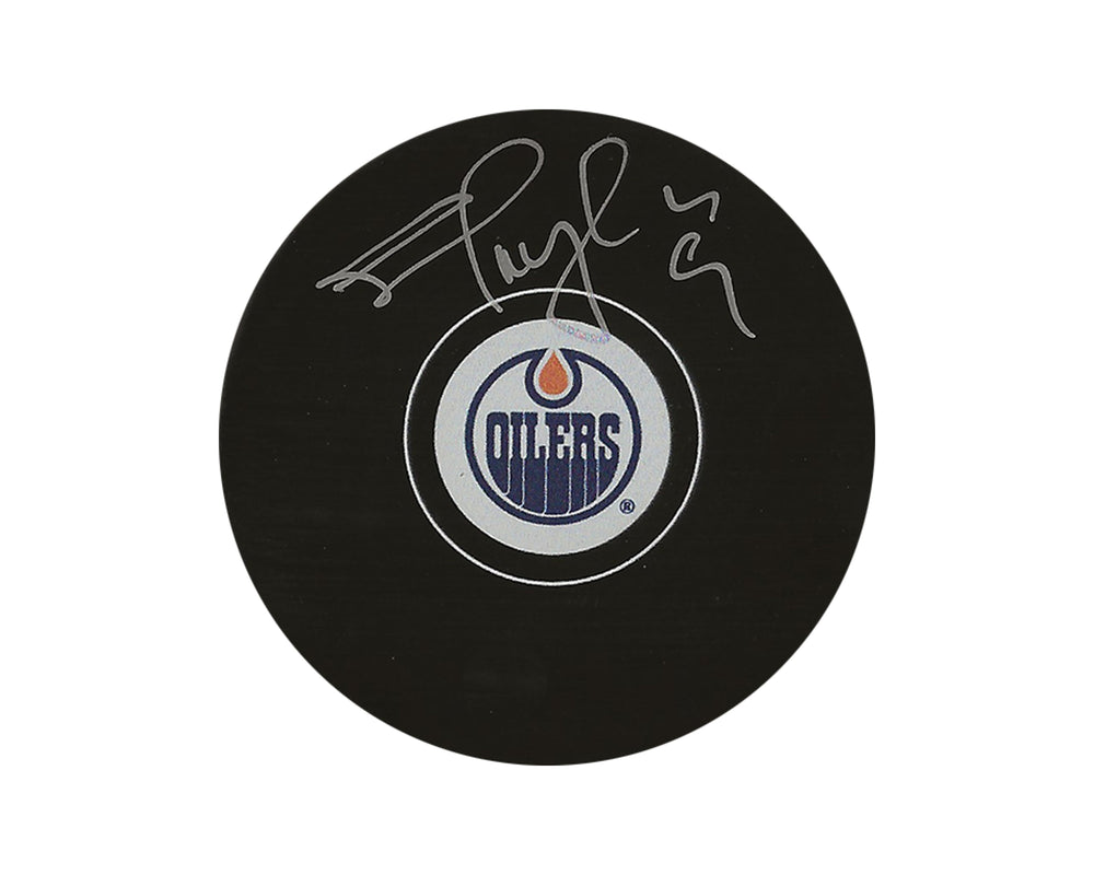 Palet de hockey Shayne Corson, autographié, modèle autographié des Oilers d'Edmonton