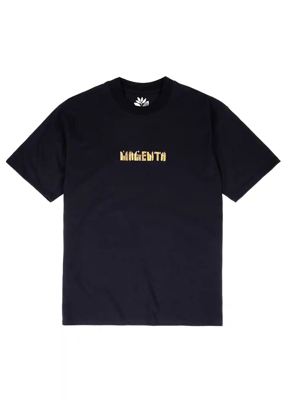 T-shirt 'Downtown' Magenta - Noir