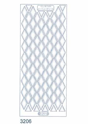Stickers Stitch by Design - Bordure diamant