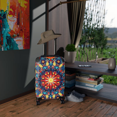 Hardside Suitcase — Vibrant Kaleidoscope Travel Carry-On