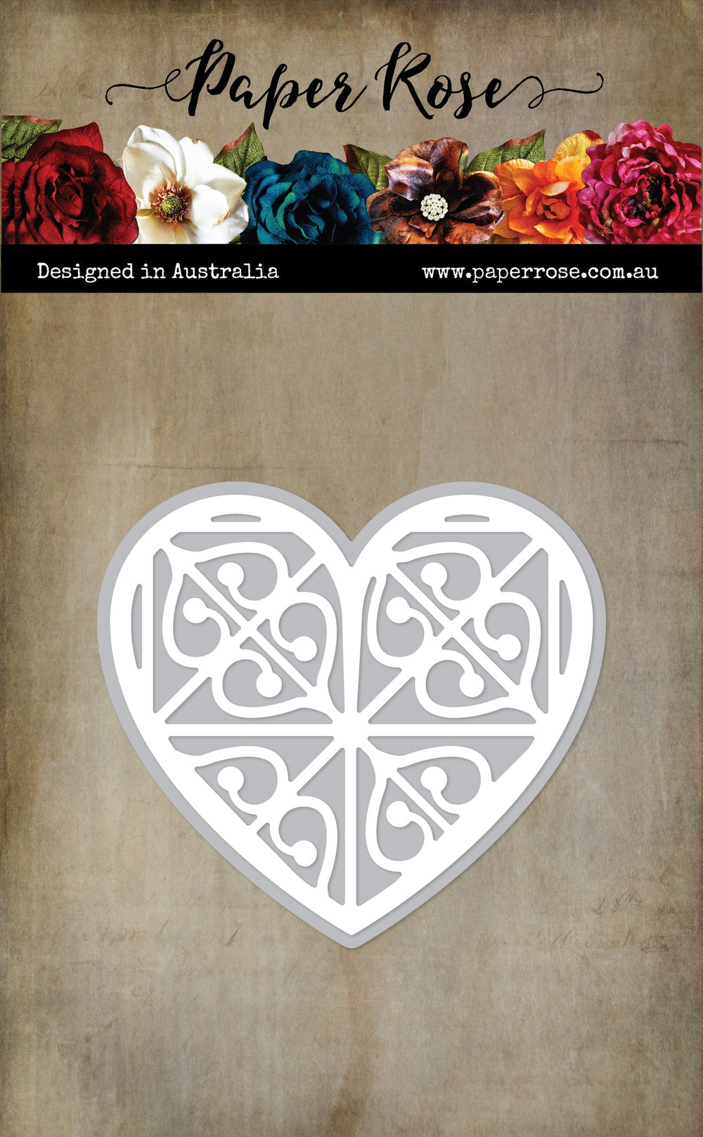 Matrice de découpe métal Coeur à motifs 33873