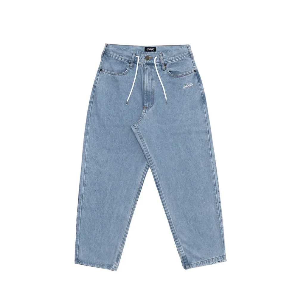 Jacker 'Classic' Pantalon ample en denim - Bleu pâle