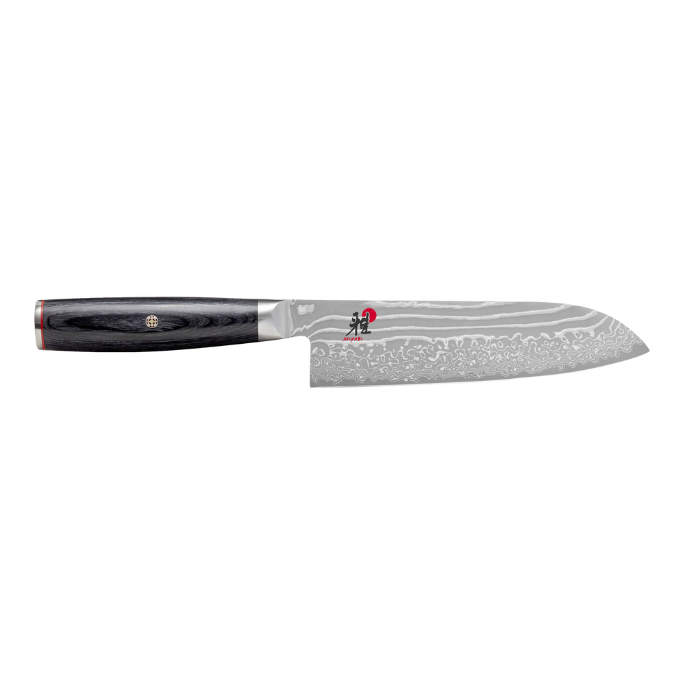Couteau Santoku Miyabi Kaizen II 5000FCD 18 cm – Noyau FC61, Acier Damas
