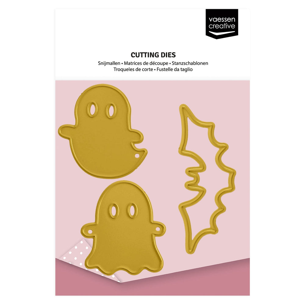 Vaessen Creative • Matrices de découpe et gaufrage Fantôme et Amis Chauves-souris 3 pièces