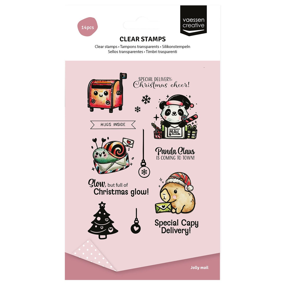 Vaessen Creative • Clear Stamps Panda Claus — Ecstasy Crafts
