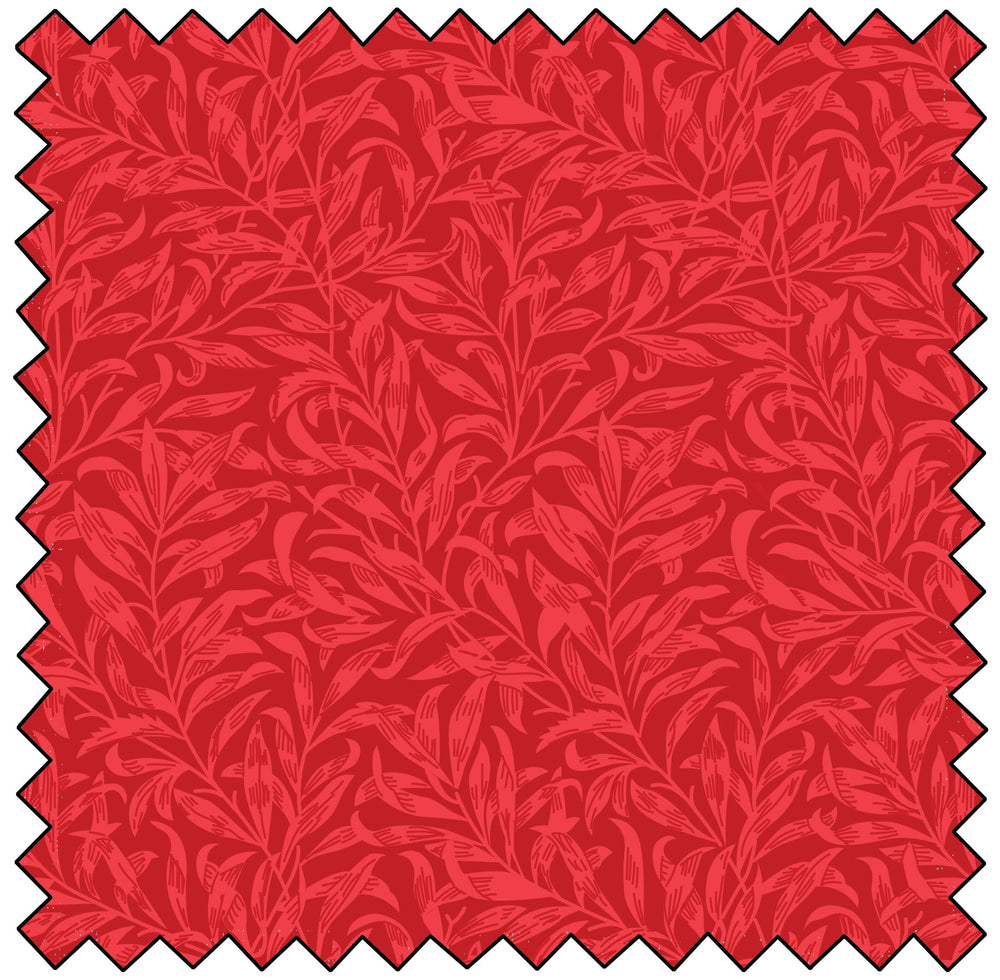 William Morris - Willow Bough - RED - MBF3645-18 — Cottage Quilting Ltd.
