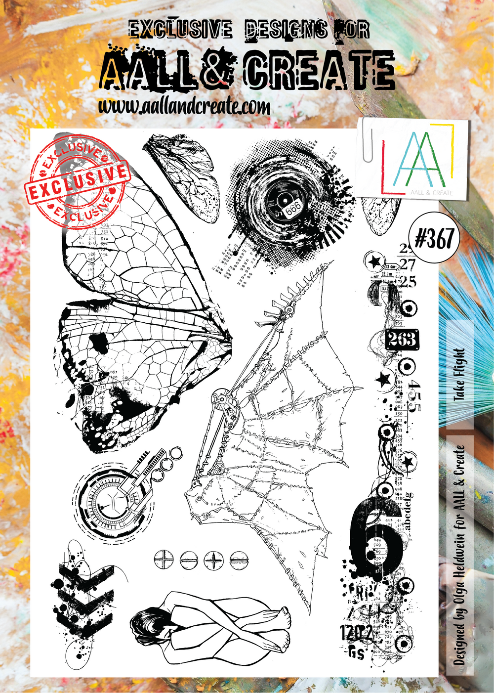 AALL & Create Planche de tampons - 367 - Take Flight