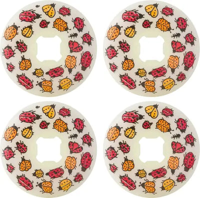 OJ's Wheels 'Boserio Ladybugs' 99A Wheels 60mm - White