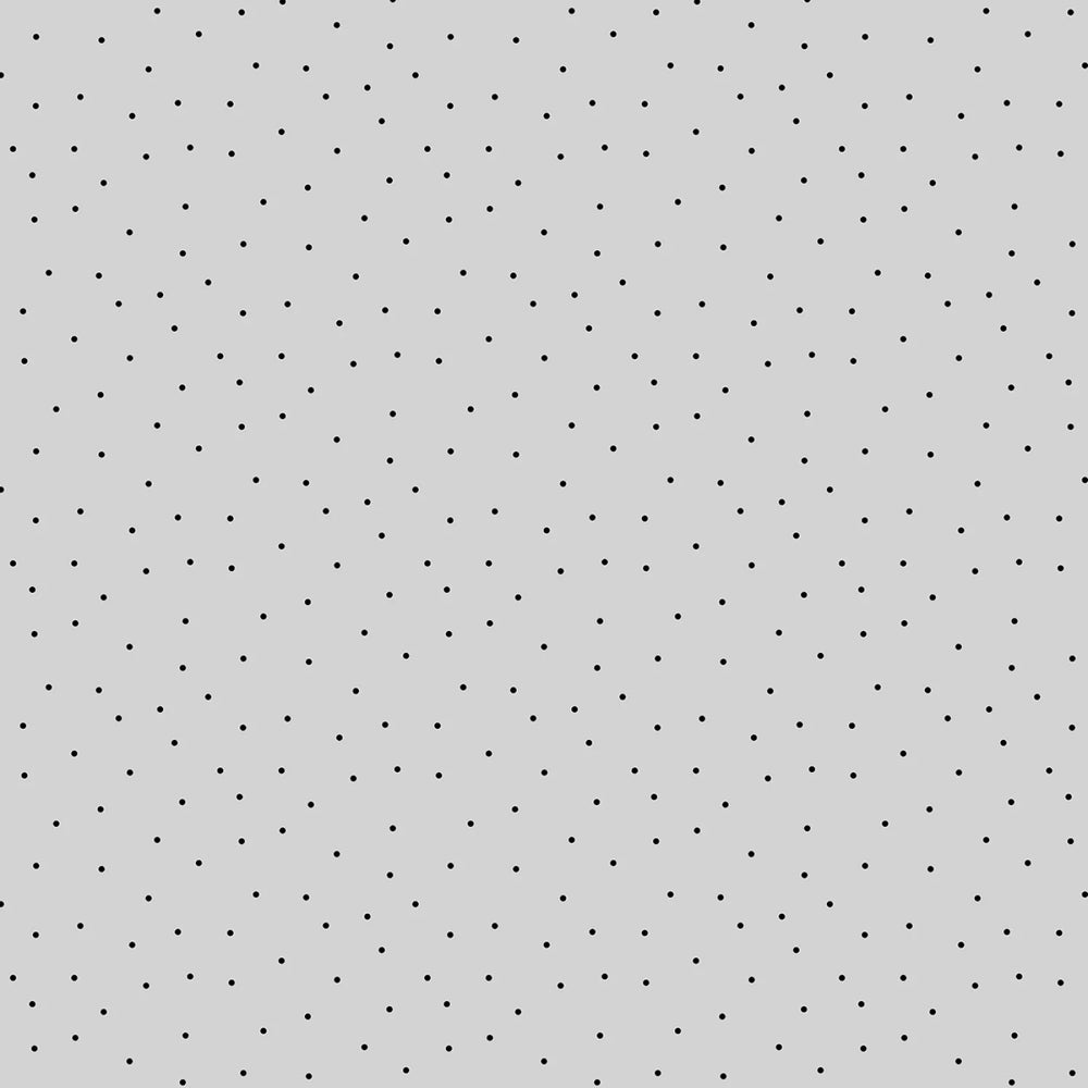 Wilmington Prints' Essential Basics - Grey/Black Pindots