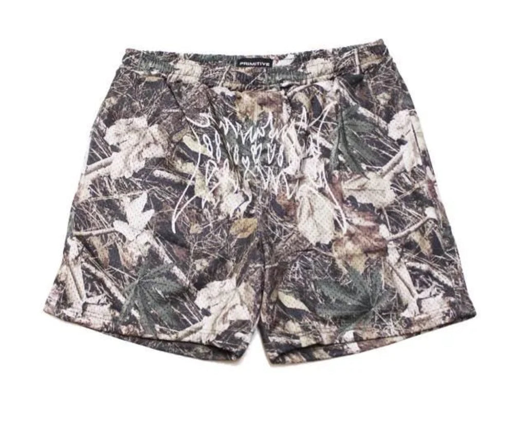 Shorts 'Chiba' en filet Primitif - Camo