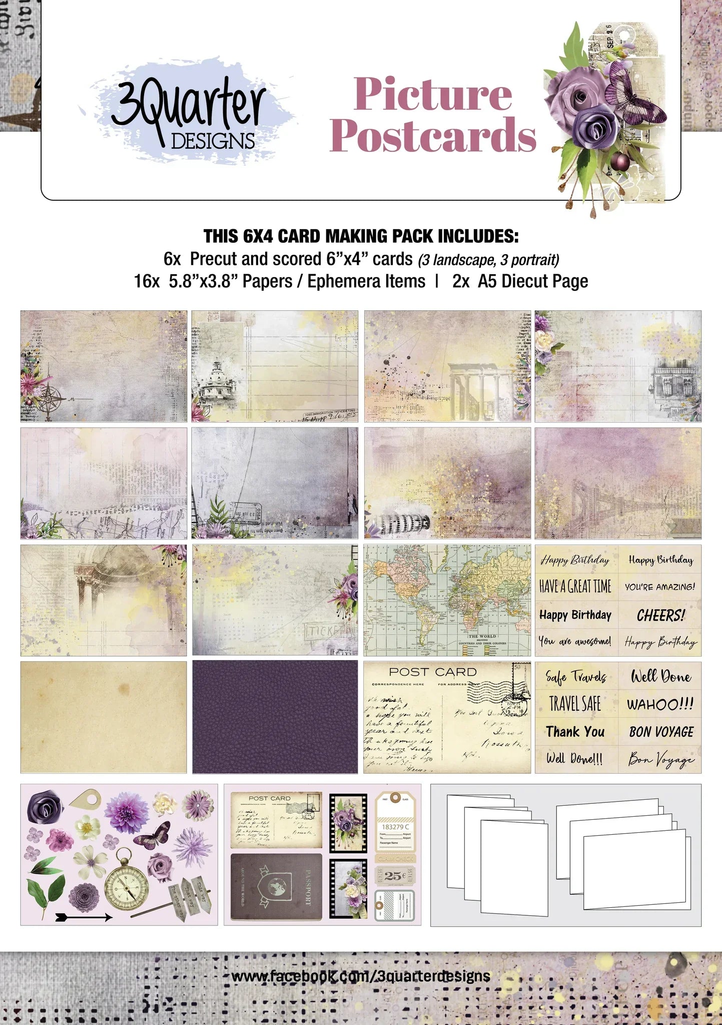 3Quarter Designs - Card Collection - Picture Postcard – Ocanova Inc.