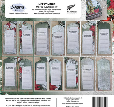 3Quarter Designs - Mini Album Base Kit - Merry Magic
