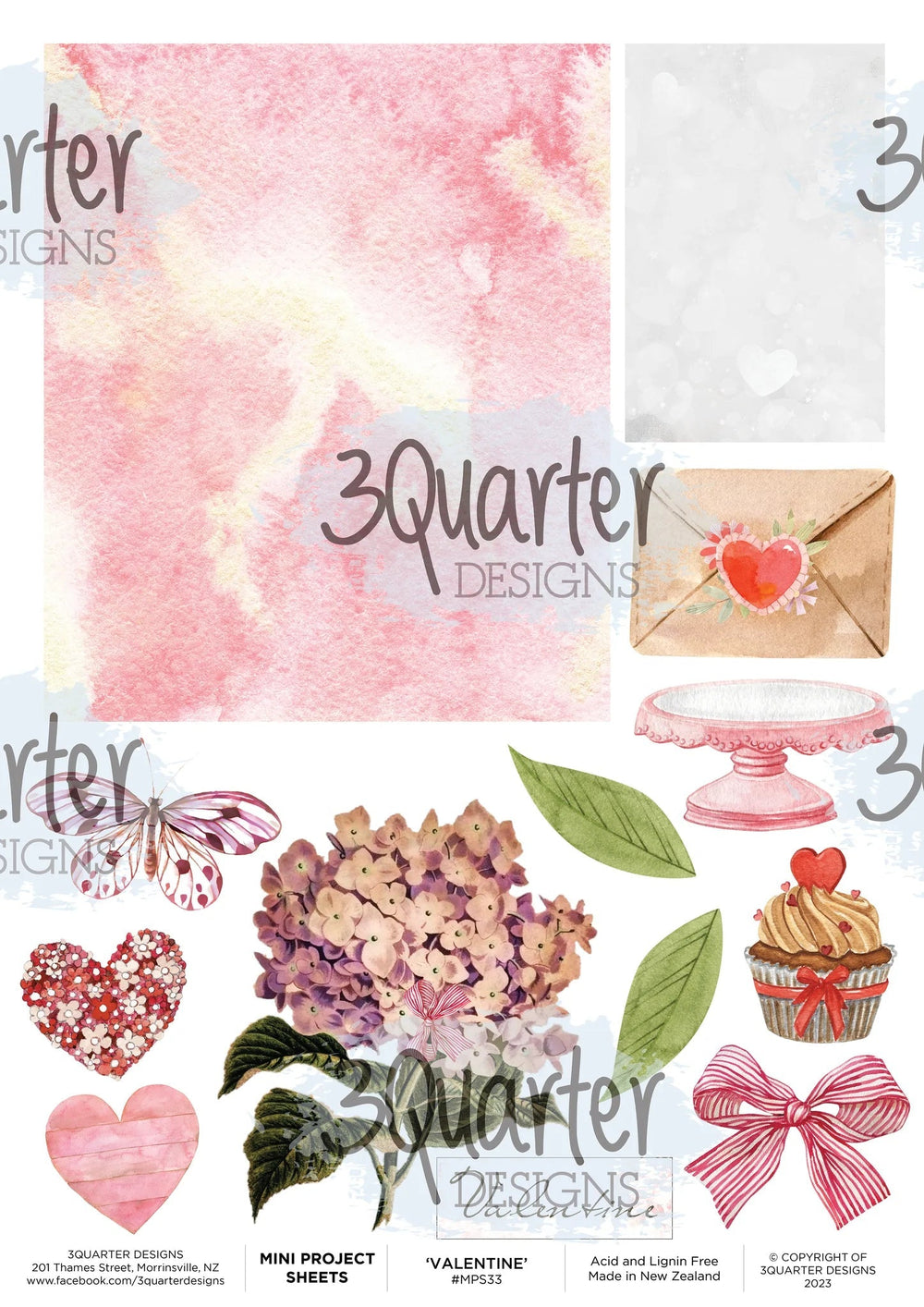 3Quarter Designs - Fiche de mini projet - Toujours à toi - Saint-Valentin