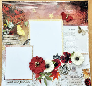 3Quarter Designs - 12" X12" Paper Pack - Autumn Butterfly