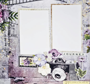3Quarter Designs - 12" X12" Paper Pack - Picture Postcard